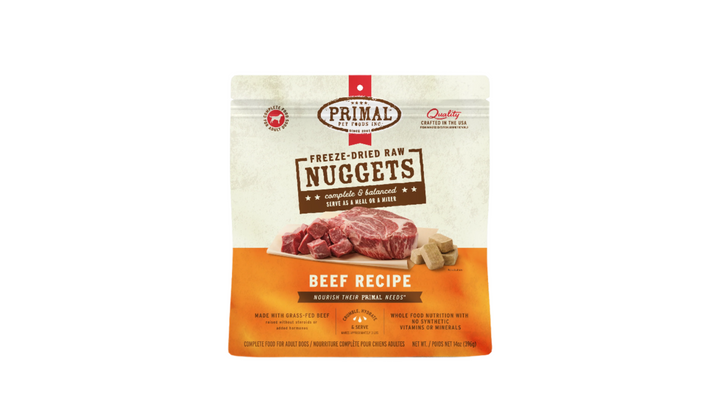 Primal_FDR_Nuggets_Dog_Beef_14oz_1116-1_Frnt